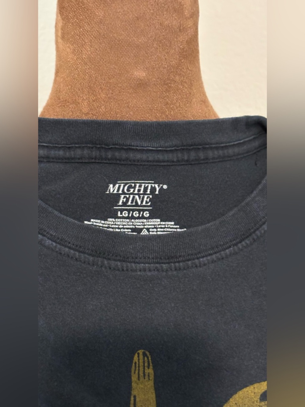 Mighty Fine Black Women’s Cactus Graphic Tee with Gold & Rust Print - Picture 3 of 3